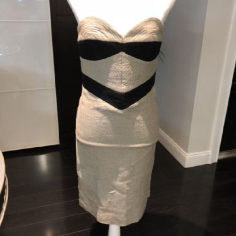 Strapless linen Dress